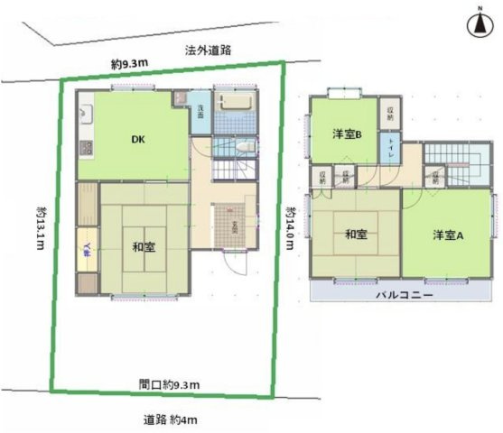 【間取り】 | 毛呂山町葛貫　中古戸建
