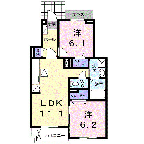 サンフェリスタⅡの間取り