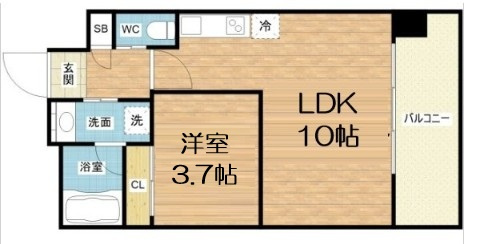 【間取り】 | プレジオ弁天町