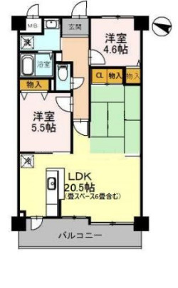 【間取り】 | フローラ南館