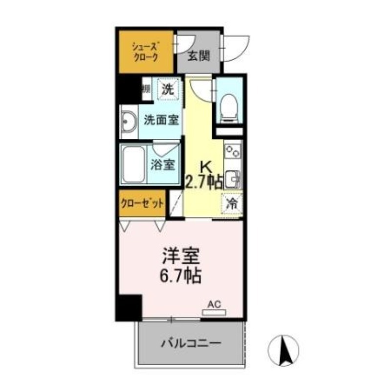 プランドール東岡崎の間取り