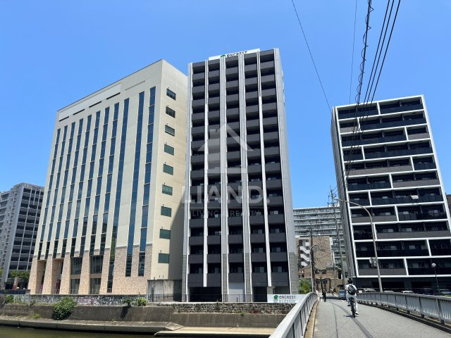 エンクレスト博多RIVERSIDEの外観パース|エンクレスト博多RIVERSIDE