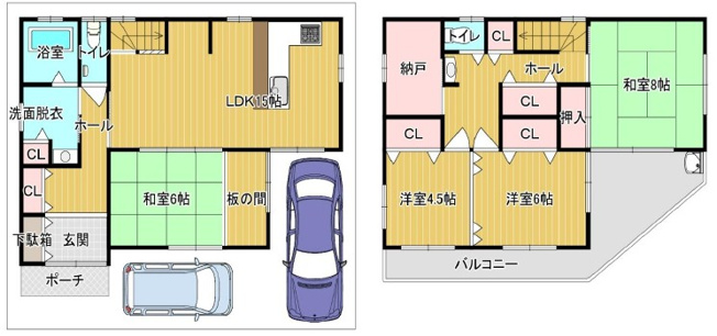 【間取り】 | 八尾市若林町3丁目戸建　大正小学校区　谷町線八尾南駅