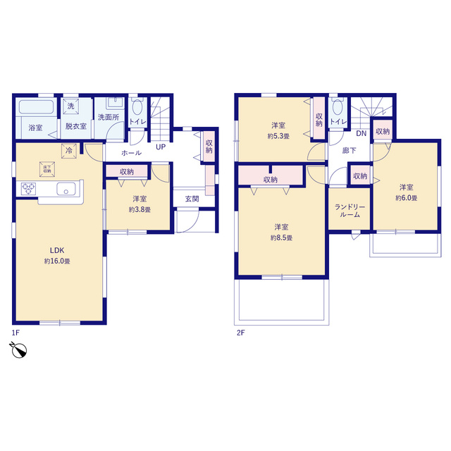 【仲介手数料半額】Livele Garden.S 川越中台　新築戸建全13棟の間取り|4LDK＋S