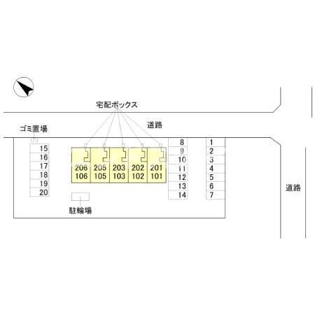 コンドミーニョ ジャルディーニの区画図|高崎、前橋のお部屋探しはエンドスケープまで！お客様の理想お聞かせ下さい♪