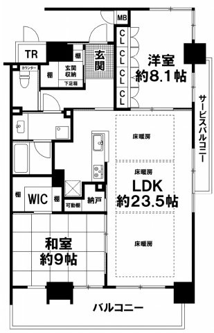 おおみ路中楽坊の間取り