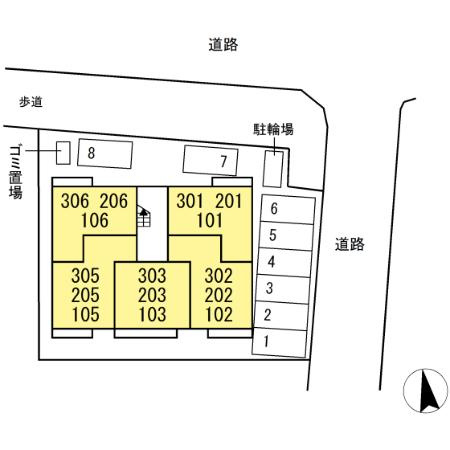TORISIAの区画図