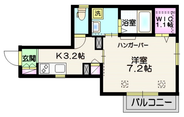 Prendreの間取り|★角部屋三面採光★　★ウォークインクローゼット★