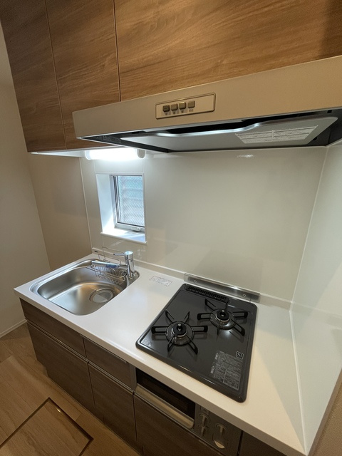 Prendreのキッチン|★グリル付きガス2口システムキッチン★