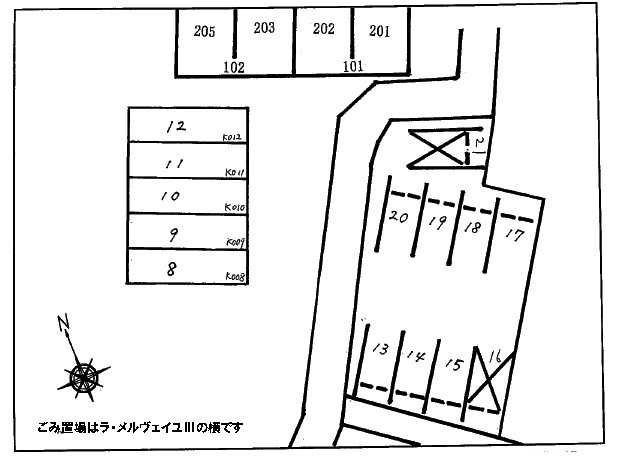 ラ・メルヴェイユ　　刈谷市の賃貸ならクラスホーム刈谷店の駐車場