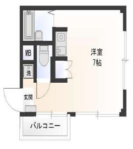 【間取り】 | 宮町Ｄ棟 | 間取りです。