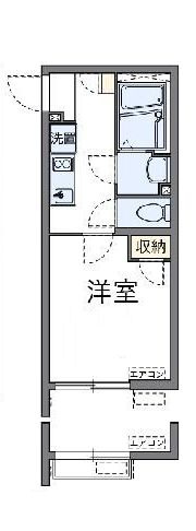クレイノサンザシの間取り|間取りです。