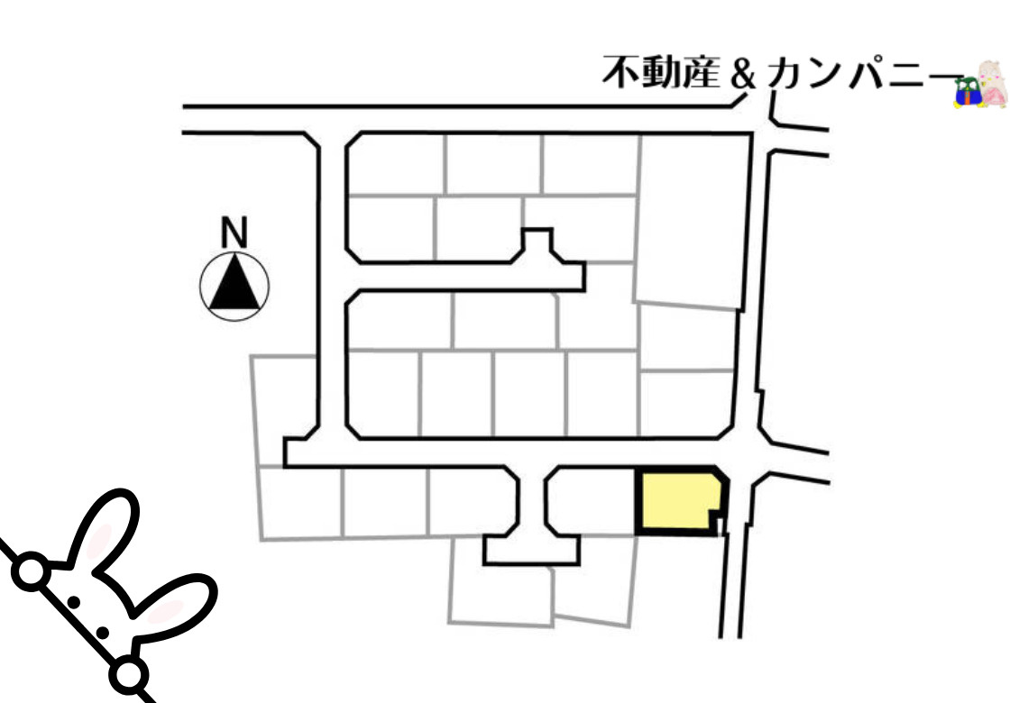 南黒田23区画の土地図