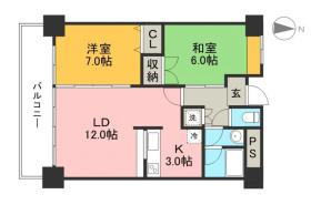 エルミタージュ天神の間取り|間取り図