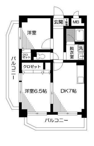 ルーセント方南の間取り|間取りです。