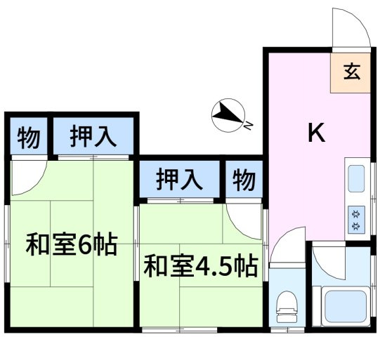 松島荘の間取り