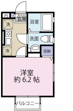 KMメゾンの間取り|間取りです。