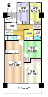【間取り】 | 日興千里丘スカイマンションA棟