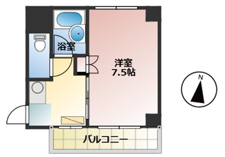 【間取り】 | ハイツNAKAMA | 1K