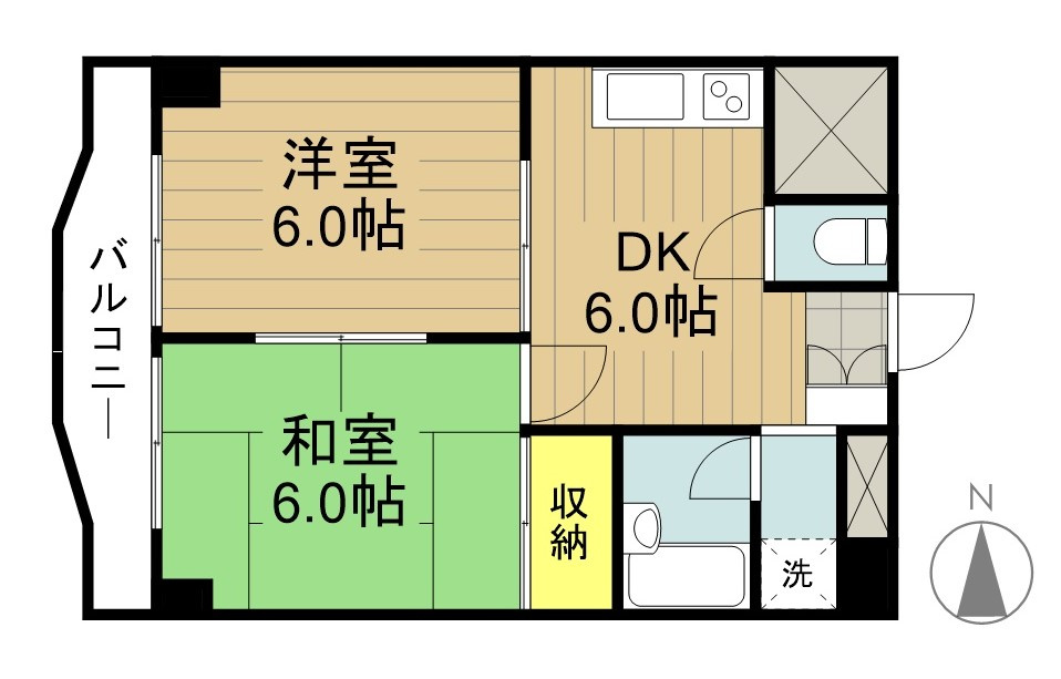 アルペンローゼ川口の間取り