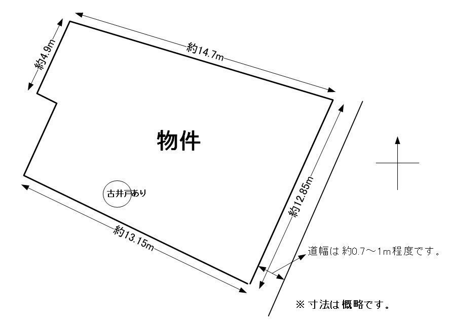 長浜２丁目土地の土地図