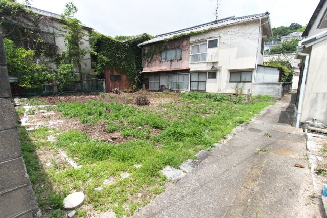 長浜２丁目土地の前面道路含む現地写真