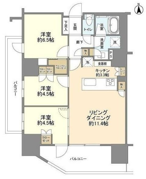 ザ・ライオンズ府中の間取り