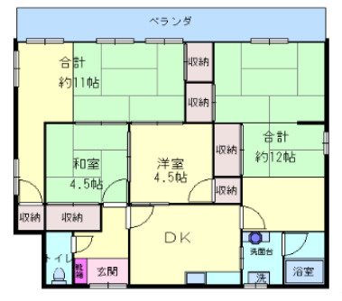 カシェット垂水の間取り