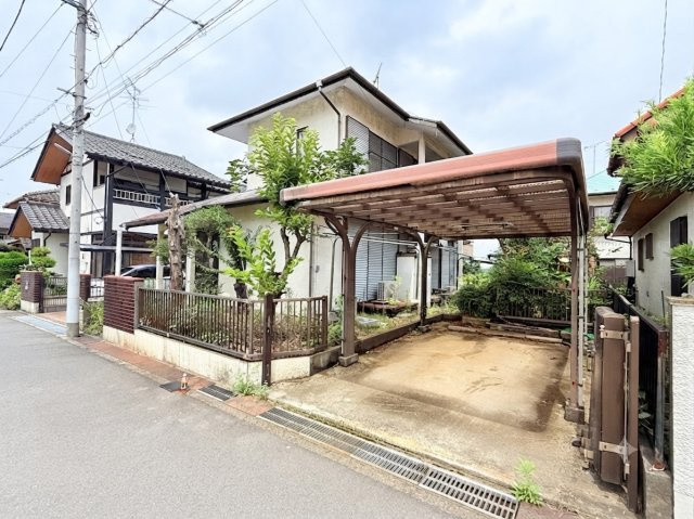つくばみらい市西ノ台中古戸建の前面道路含む現地写真