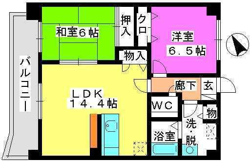 グランドハイツ廣善の間取り