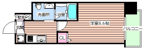 【間取り】 | エスリード阿波座シティーウエストⅡ