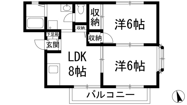 【間取り】 | CREA御殿山C