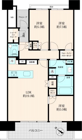 Sun Village A棟 8階