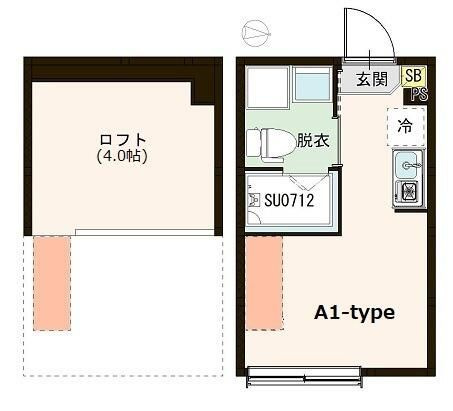 ハーモニーテラス春日町Ⅳの間取り|間取りです。