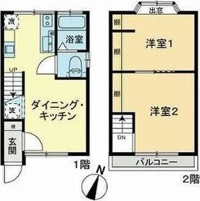 墨田区京島3丁目戸建ての間取り