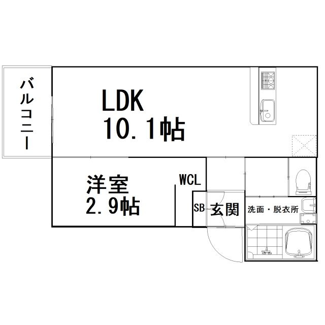 ウィルメゾン和白駅前の区画図
