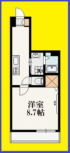 アクアヒルズの間取り|【間取り】　南向き