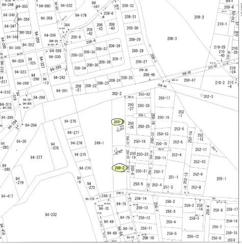 滝沢市大崎の土地図