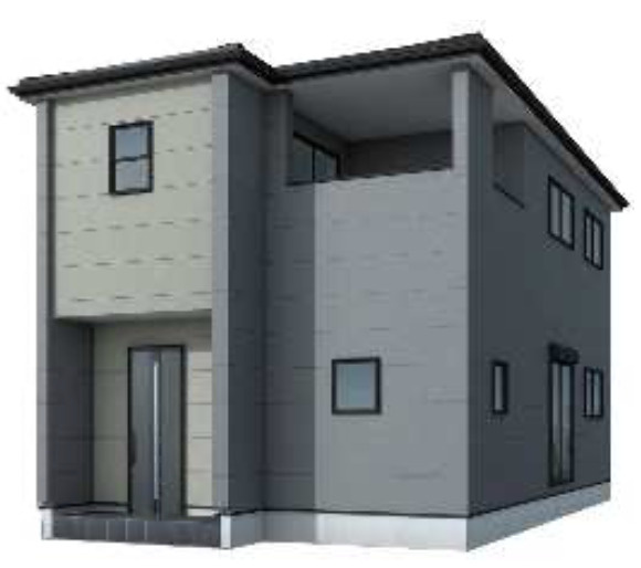 【外観パース】 | 杉戸町杉戸第2　Livele Garden.S　新築戸建　全1棟　1号棟 | 1号棟