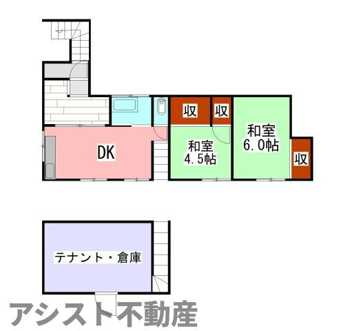 糸田テナントの間取り
