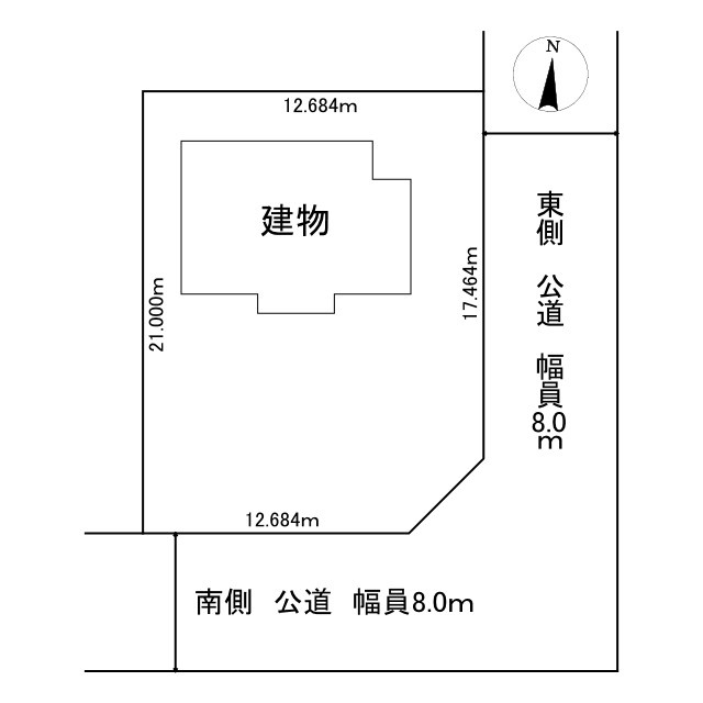 中古戸建　緑町３丁目の区画図