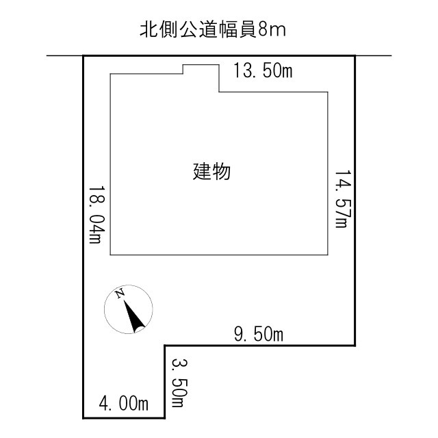 中古戸建　美幌町字元町の区画図