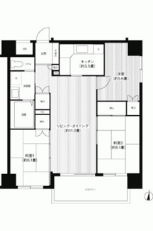 【間取り】 | 武蔵中原レジデンス | 間取りです。