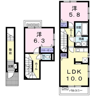 【間取り】 | アウローラ・Ｍ