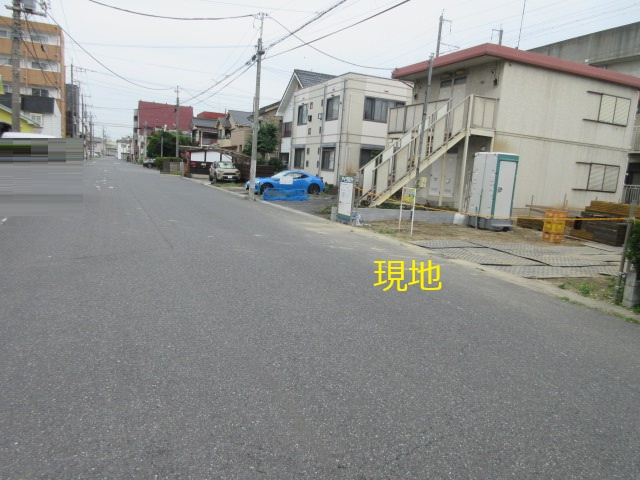 【仲介手数料無料】新築戸建　熊谷市伊勢町345-1（全1棟）の前面道路含む現地写真
