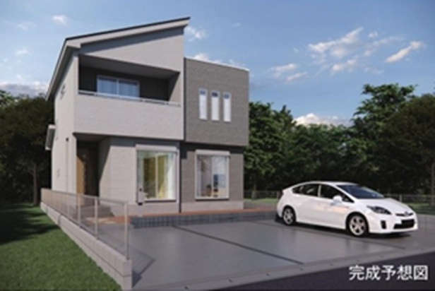 【仲介手数料無料】新築戸建　熊谷市伊勢町345-1（全1棟）の外観パース