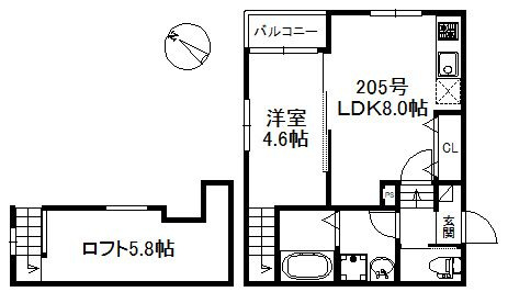 ウィンクルム・CRESTの間取り|使い勝手の良い間取りです♪