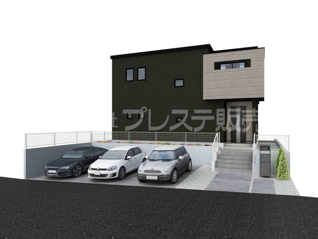 生駒市あすか台の新築一戸建の完成予想図|建物完成イメージ／ご内覧いただけるモデルハウスもあります♪※現地に係員は常駐しておりません。
