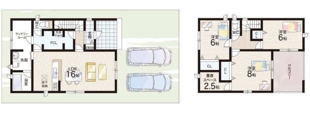 和歌山市有本　第4期　新築一戸建ての間取り