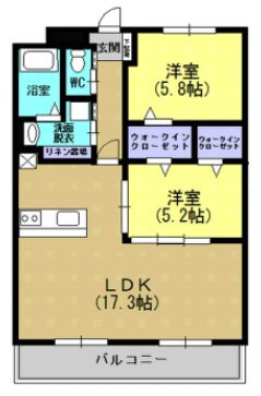 グランディールはませんⅡの間取り